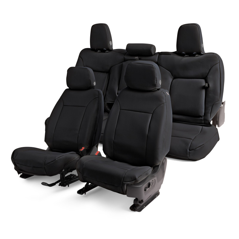Covercraft 19-24 Dodge Ram 2500 Leatherette PrecisionFit Custom 2nd Row Seat Covers - Blk - GTD4190LTBK Photo - out of package