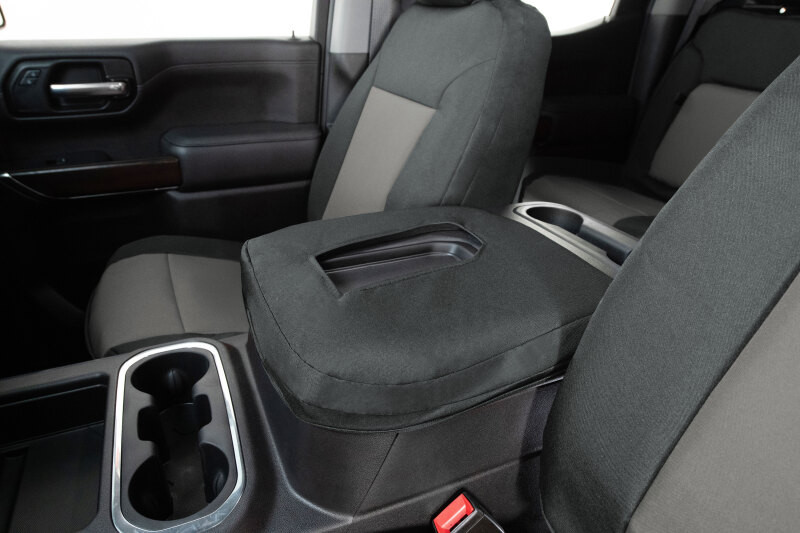 Covercraft 21-24 Dodge Durango Endura PrecisionFit Custom Front Row Seat Covers - Charcoal/Silver - GTD4269ABENCS Photo - out of package