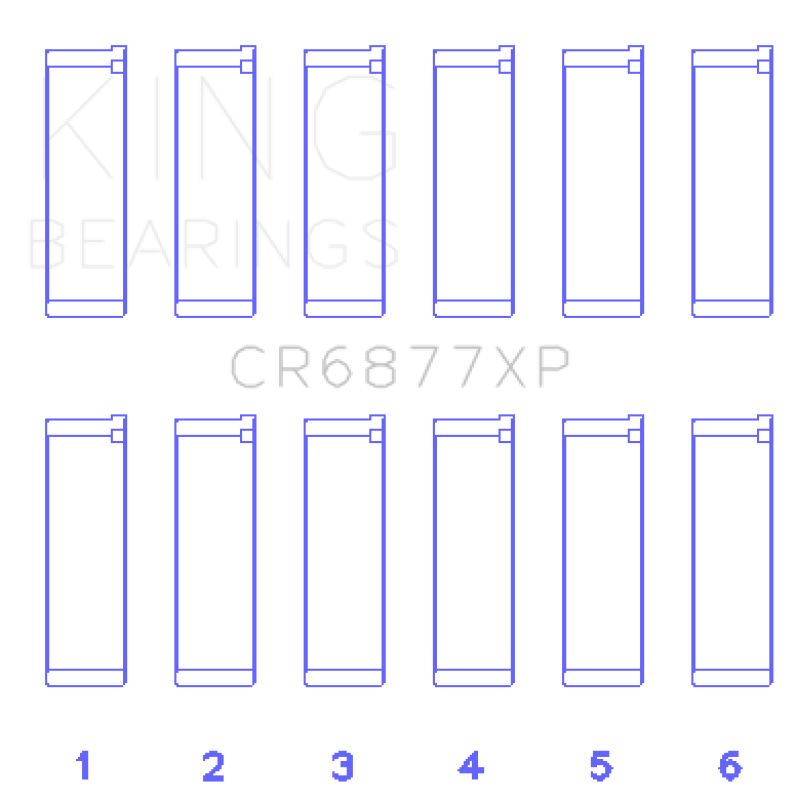 King BMW S54B32 3.2L Performance Rod Bearing Set - Size STD - CR6877XP