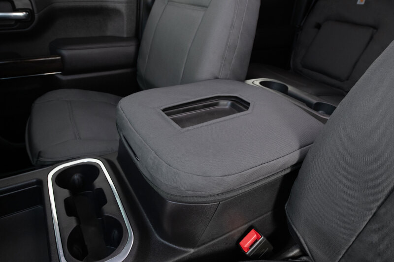 Covercraft 00-05 Ford Excursion Carhartt PrecisionFit Custom Front Row Seat Covers - Gravel - GTF342CAGY Photo - out of package