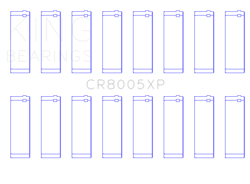 King Ford/Mercury 5.8L (Size STD) Performance Rod Bearings - CR8005XP