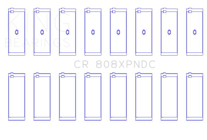 King Chevrolet 369-502 Gen IV / V / VI Big Block Performance Rod Bearing Set - Coated - CR808XPNDC