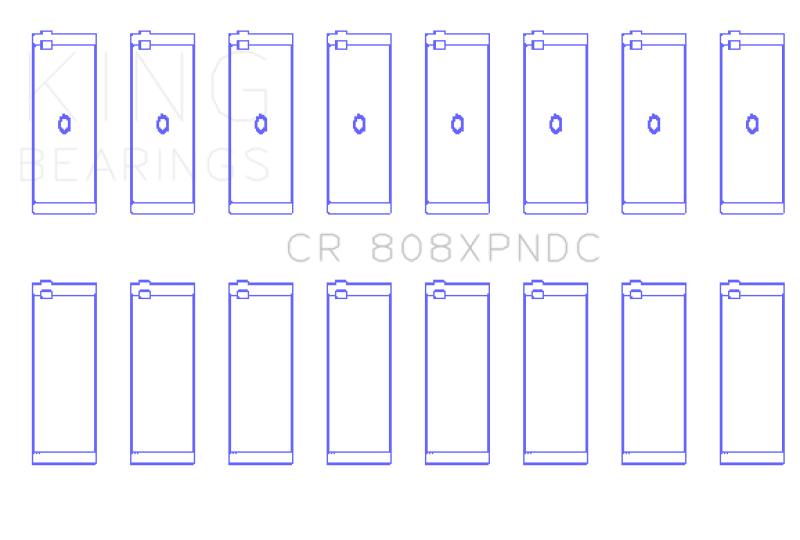King Chevrolet BBC 369-502 GEN IV/V/VI Connecting Rod Bearing Set - CR808XPNDCSTDX