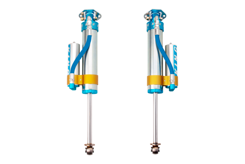 King Shocks 97-06 Jeep Wrangler TJ Rear 2.5 Dia Piggy Hose Reservoir Shock 0-2in Lift (Pair) - 25001-161