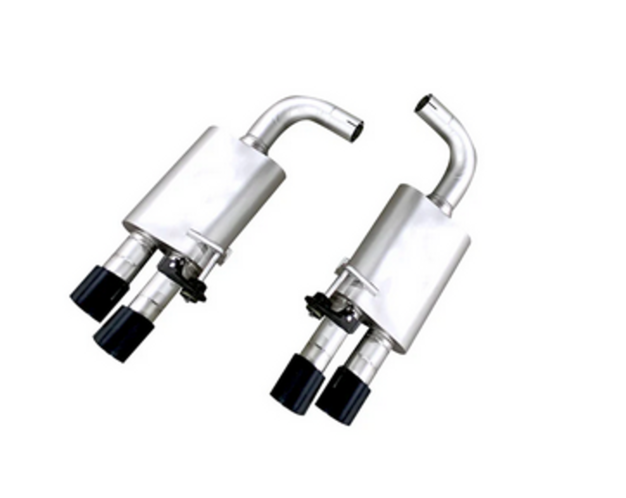 LTH True Dual Valved Catback Exhaust System w. Black Tips - 18-23 Mustang GT