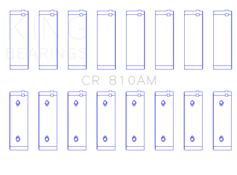 King Ford 239/256/272/292/312 (Size 010) Engine Rod Bearings - CR810AM010
