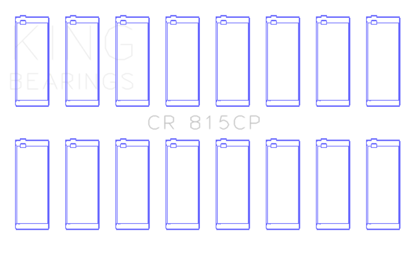 King GM 287, 316, 347, 370,400, 421, 428, 455 Connecting Rod Bearing Set - CR815CP