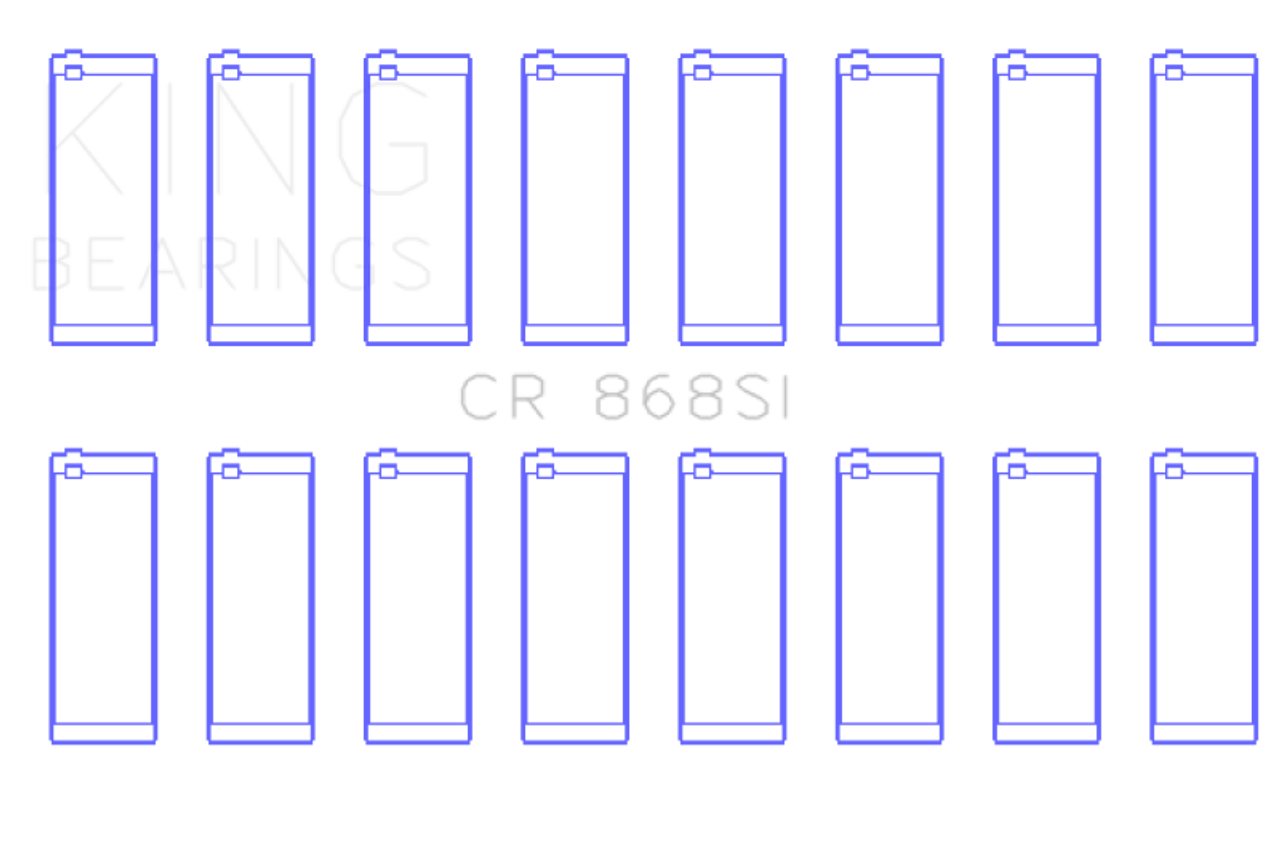 King Ford 281CI/302CI/330CI 4.6L/5.0L/5.4L V8 (Size +0.5) Rod Bearing Set - CR868SI0.5
