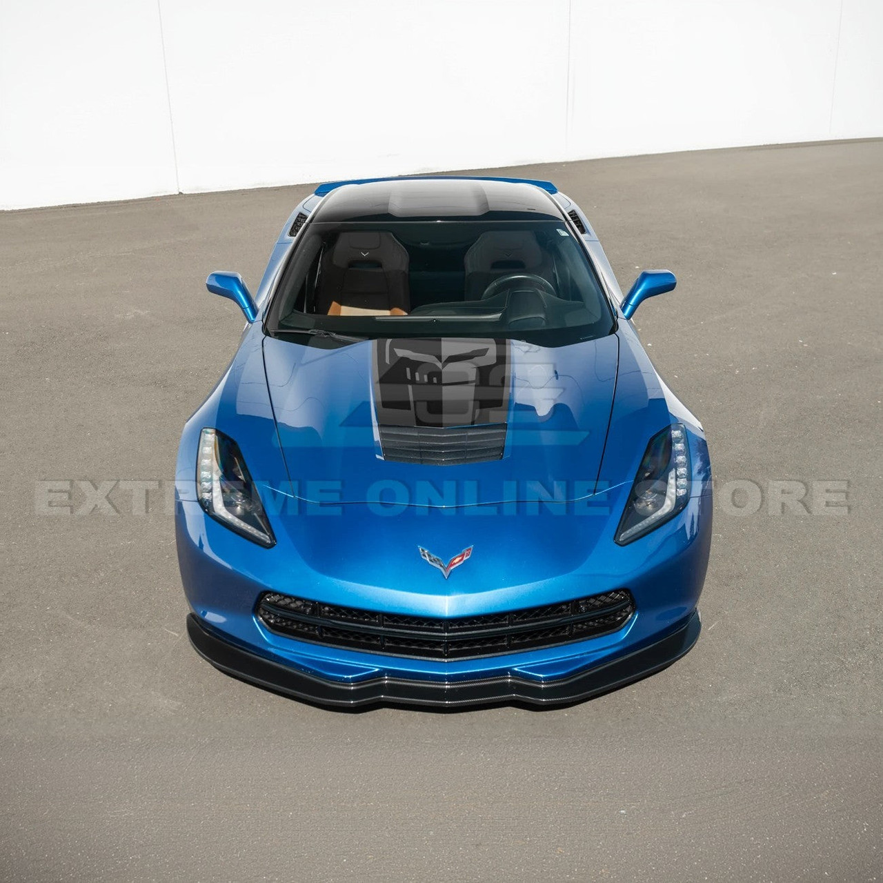 EOS Jake Skull Logo Hood Vinyl Decal - C7 Corvette Stingray (STRIPE-1080-HOOD)