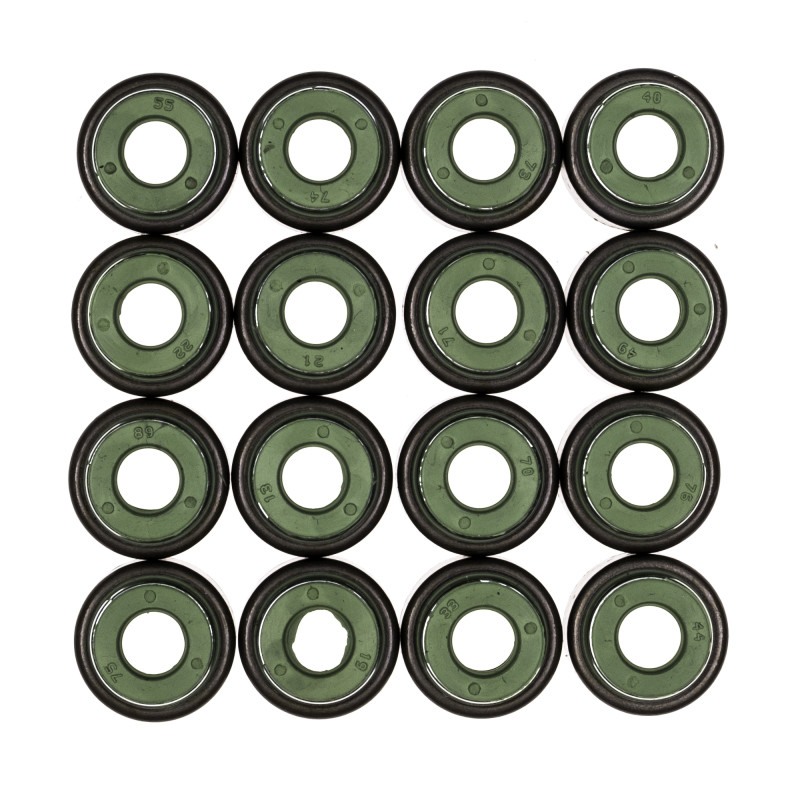 Cometic .265in x .500in x .555in x .638in Metal Jacket Valve Stem Seal - Green - 16 Pack - 3215V-16
