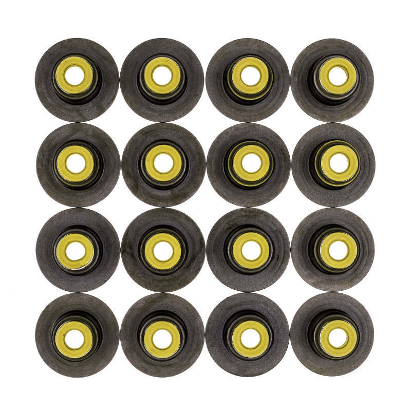 Cometic .265in x .500in x .635in x 1.126in Metal Jacket Valve Stem Seal - Yellow - 16 Pack - 3218V-16
