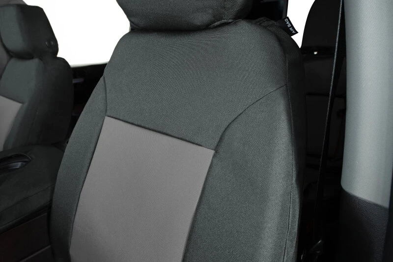 Covercraft 17-24 Nissan Armada Endura PrecisionFit Custom Front Row Seat Covers - Charcoal/Silver - GTN677ABENCS Photo - out of package