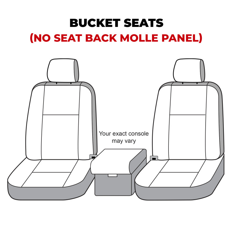 Covercraft 21-24 Ford Bronco Polycotton SeatSaver Custom Front Row Seat Covers - Charcoal - SS2559PCCH Photo - out of package