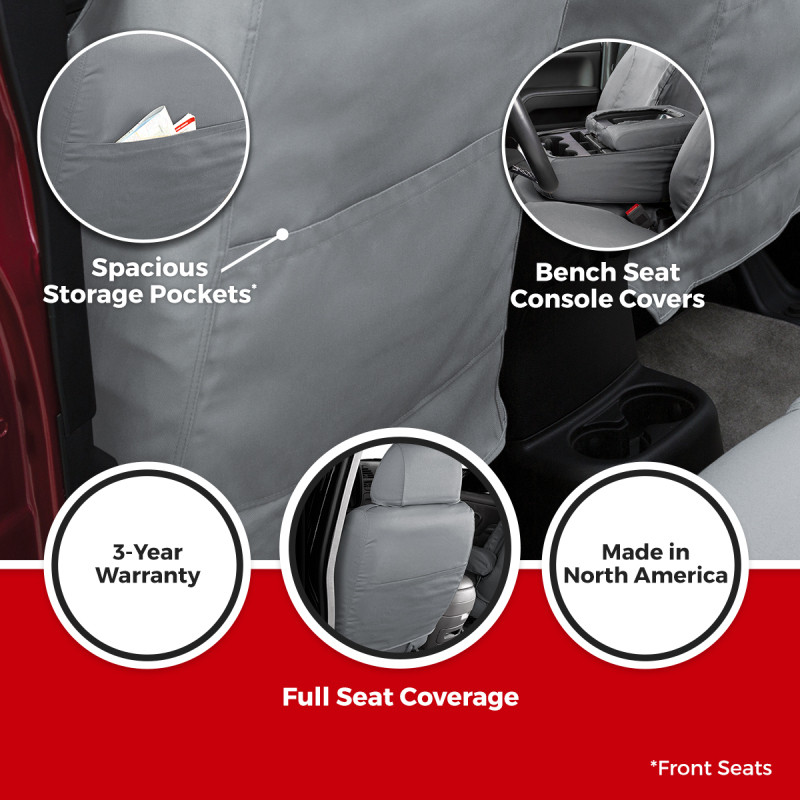 Covercraft Endura Waterproof Polyester SeatSaver Custom Front Row Seat Covers - SS3261WFBK Photo - out of package
