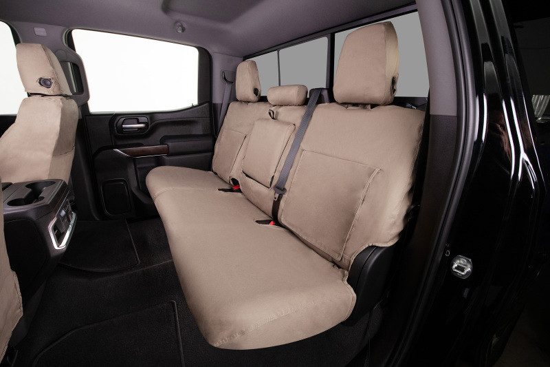 Covercraft 19-24 Dodge Ram Polycotton SeatSaver Custom Second Row Seat Covers - Taupe - SS7527PCTP Photo - out of package