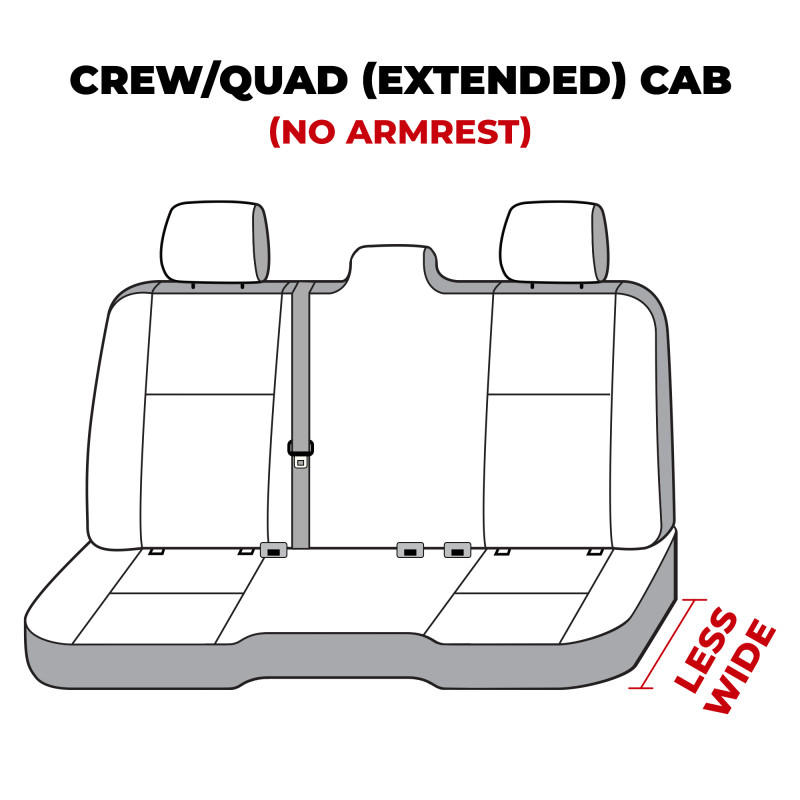 Covercraft 19-24 Dodge Ram Waterproof Polyester SeatSaver Custom Second Row Seat Covers - Grey - SS7527WFGY Photo - out of package