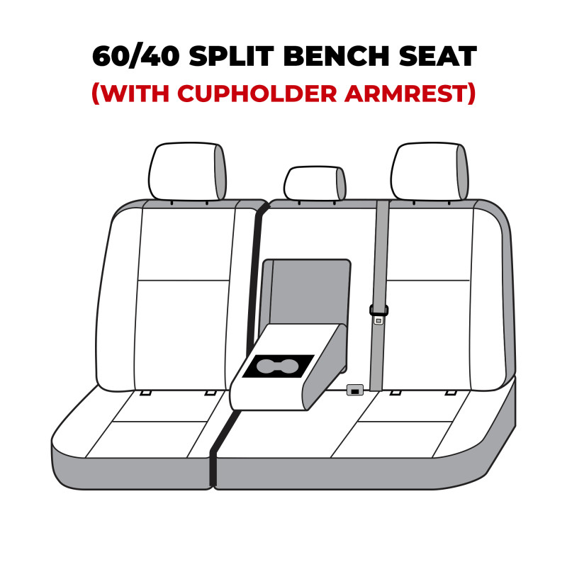 Covercraft 22-23 Toyota Tundra Polycotton SeatSaver Custom Second Row Seat Covers - Grey - SS8538PCGY Photo - out of package