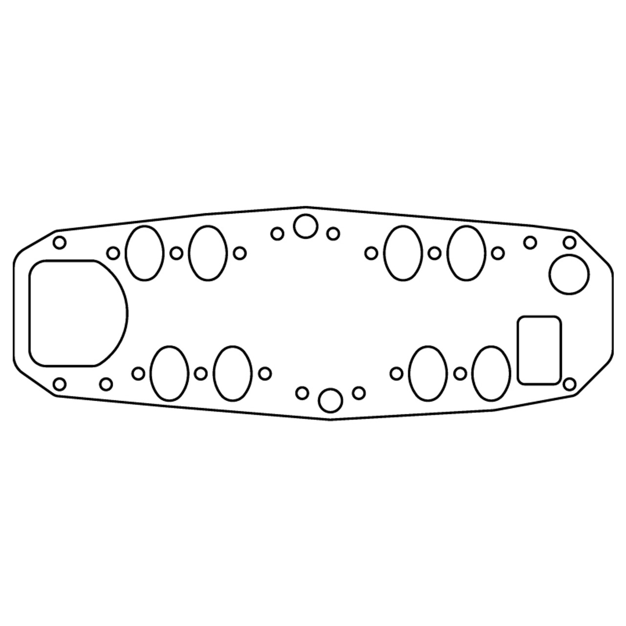 Cometic Ford 8BA/8CM Flathead V8 .060in KF Intake Manifold Gasket - 1948-1953 - C15121