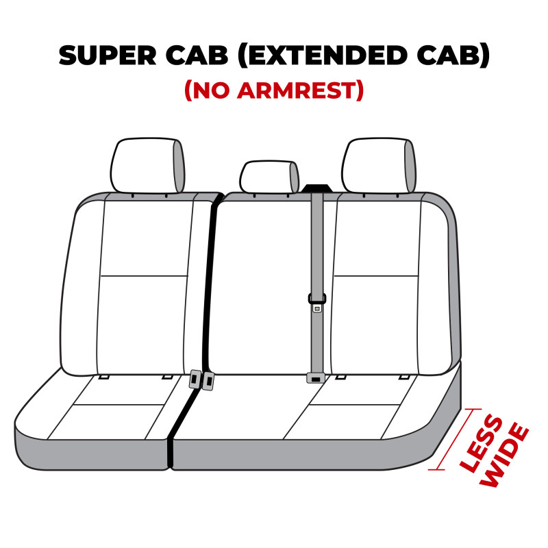 Covercraft 19-24 Ford F-250 Carhartt SeatSaver Custom Second Row Seat Covers - Gravel - SSC8493CAGY Photo - out of package