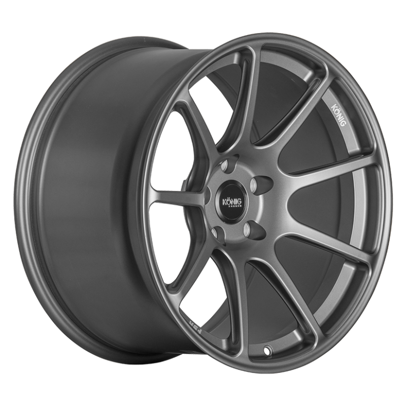 Konig Forged F5R 18x10 5x120 ET40 Ash Silver Wheel (Knurled Bead) - F5R0852040S