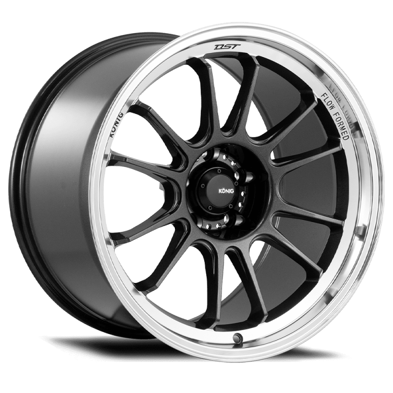 Konig Hypergram 18X11 5X114.3 ET15 Metallic Carbon W/ Machined Lip Flow Formed - HG18514156
