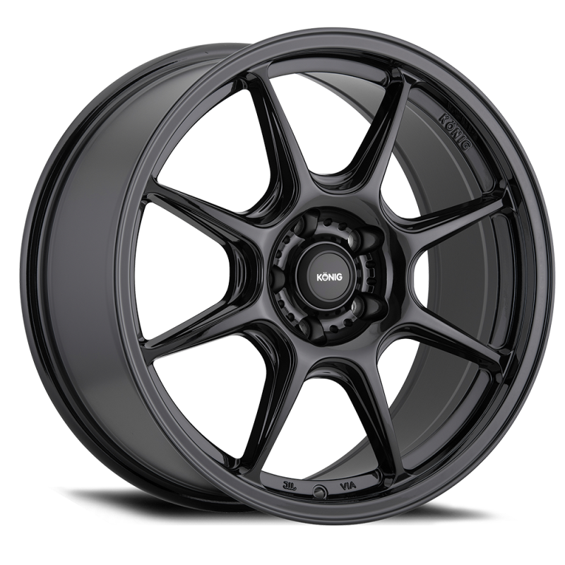 Konig Lockout 15x7 4x100 ET38 Gloss Black - LK75100385