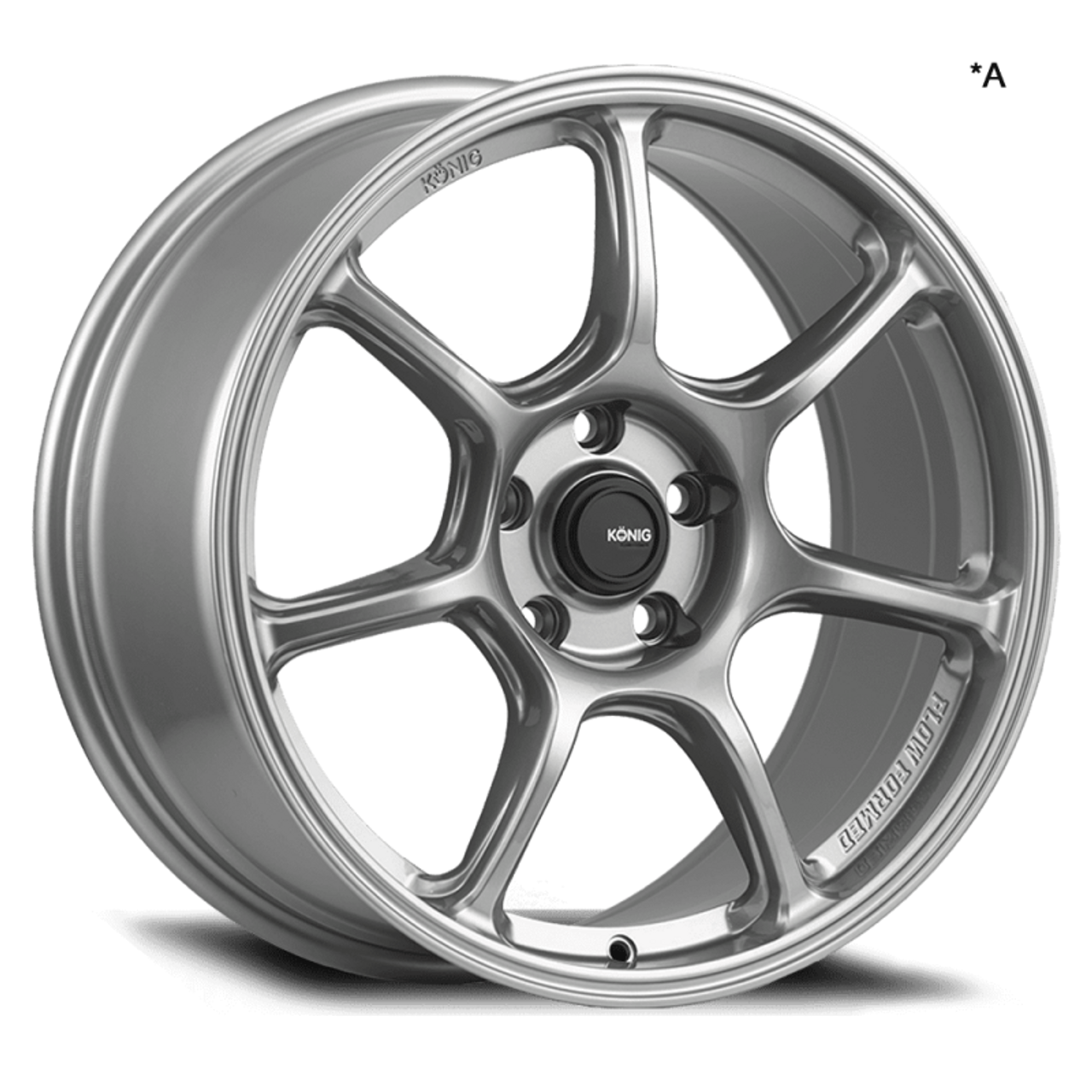 Konig Ultragram 18x8.5 5x100 ET38 Titanium Metallic Knurled Bead - UG8851038T