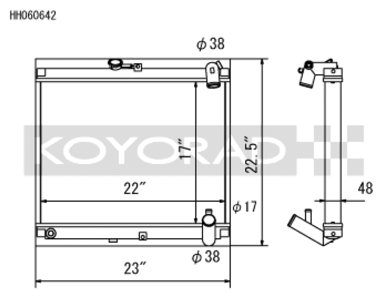 Koyo 86-88 Mazda RX-7 FC NA/Turbo (MT) Radiator - HH060642