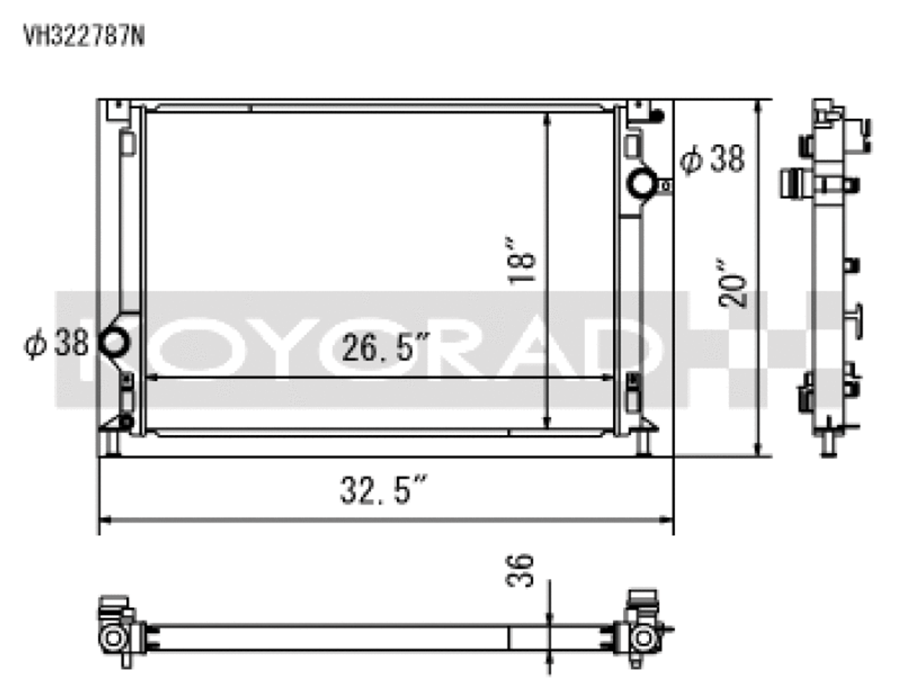 Koyo 13-17 Ford Focus ST 2.0L I4 Turbo Racing Radiator - VH322787N