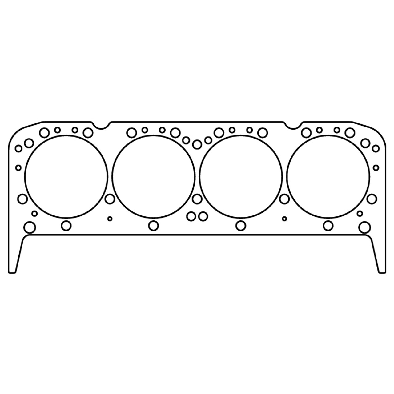 Cometic Chevy Small Block 4.165in Bore 0.043in Copper Head Gasket (No Steam Holes) - C15411-043