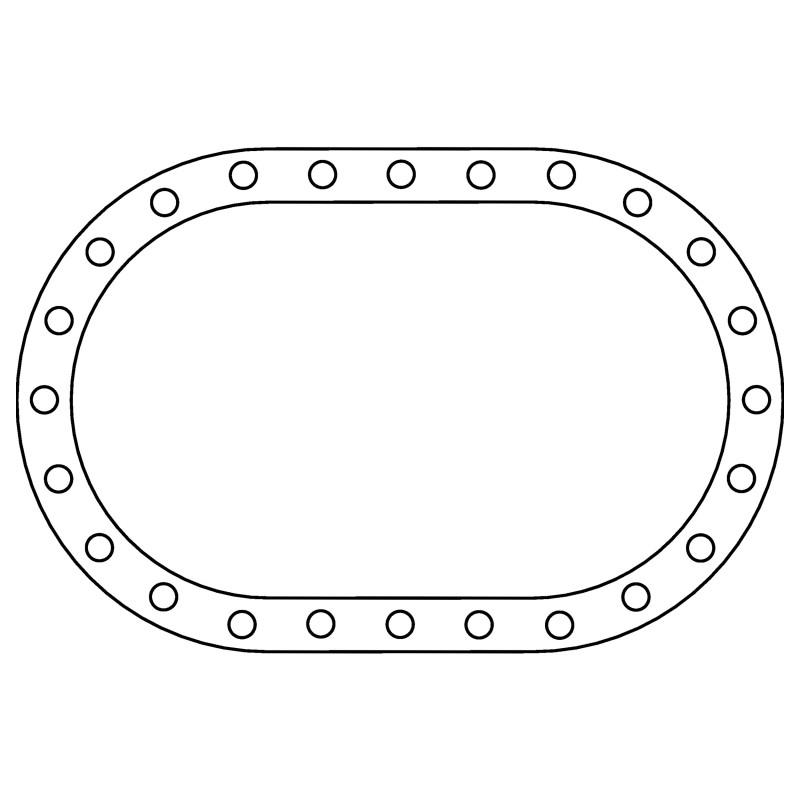 Cometic Fuel Cell .062in Fiber Filler Gasket - 24 Bolt - Oval - C15619