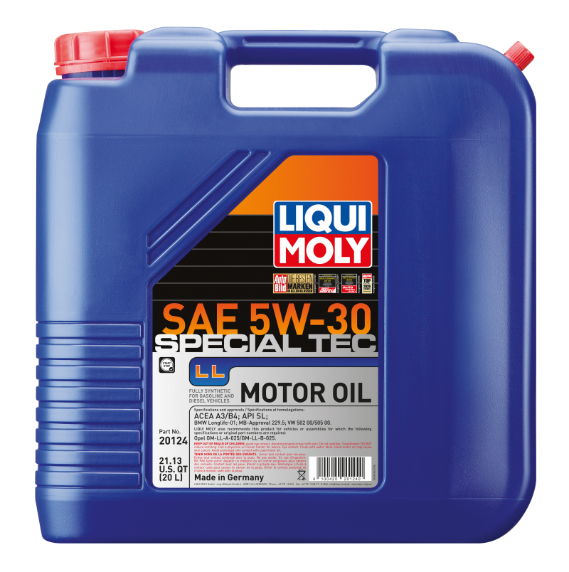 LIQUI MOLY 20L Special Tec LL Motor Oil SAE 5W30 - 20124