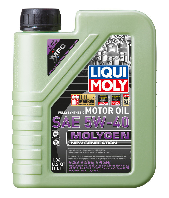 LIQUI MOLY 1L Molygen New Generation Motor Oil SAE 5W40 - 20230