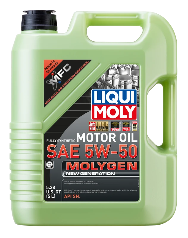 LIQUI MOLY 5L Molygen New Generation Motor Oil SAE 5W50 - 20310