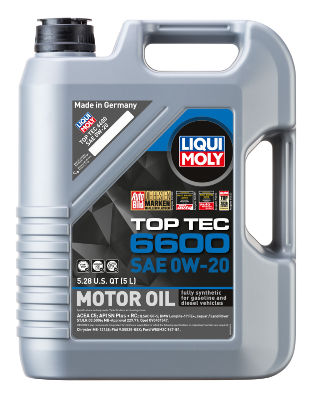 LIQUI MOLY 5L Top Tec 6600 Motor Oil SAE 0W20 - 22046