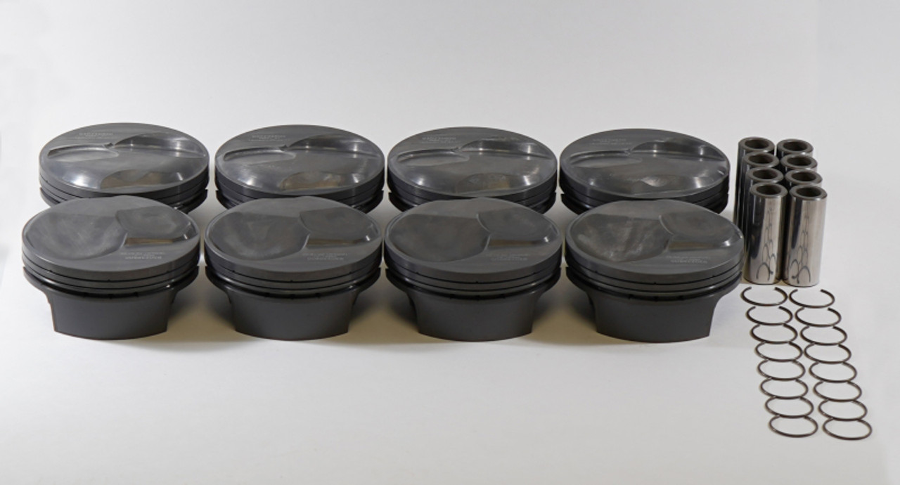 Mahle Piston Set SBF 565cid 4.600in Bore 4.250in Stroke 6.385in Rod .990in Pin 28cc 15.5 CR - 930240000