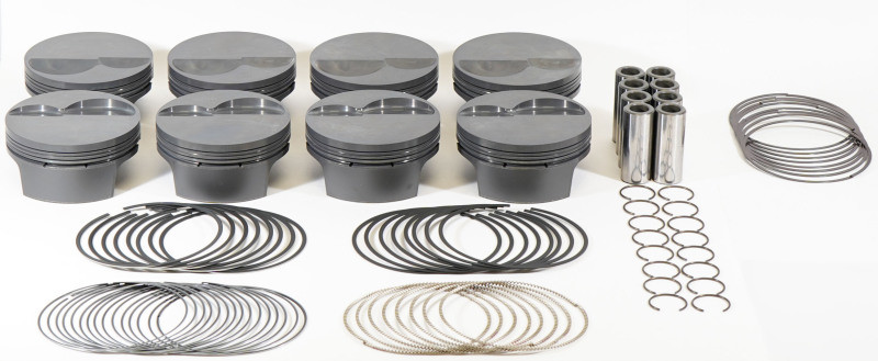 Mahle MS Piston Set SBF 348ci 4.125in Bore 3.4in Stroke 5.4in Rod .927 Pin -6cc 10.4 CR Set of 8 - 930250425