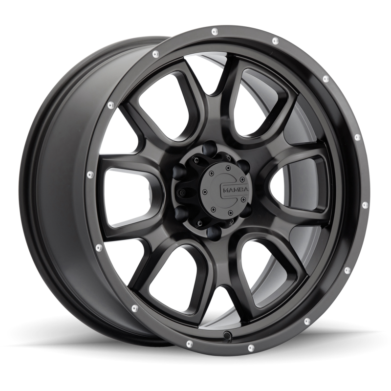 Mamba M19 18x9 5x127 ET6 Matte Black w/ Drill Holes - M198973N065