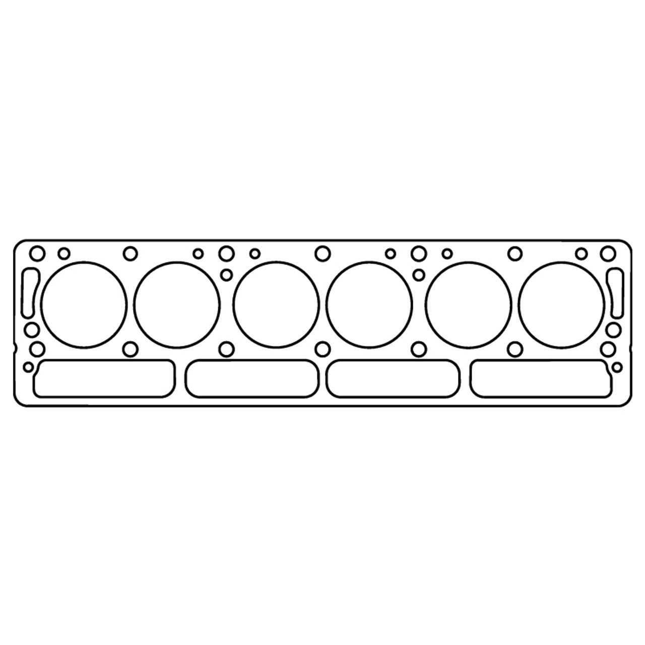 Cometic Triumph 1968-1971 TR6 I6 .020in Copper Cylinder Head Gasket-76mm Bore-Without Recessed Block - C4154-020