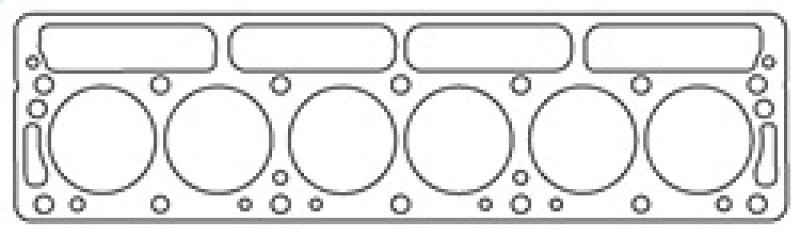 Cometic Triumph 1968-1971 TR6 I6 .063in Copper Cylinder Head Gasket-76mm Bore-Without Recessed Block - C4154-063