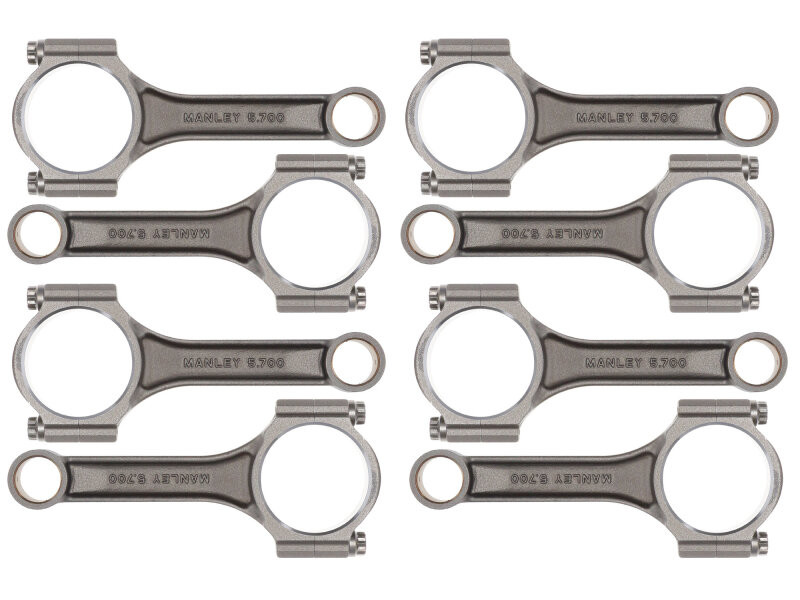 Manley Chevrolet Small Block Sportsmaster Connecting Rod Set - 5.700in Length - 14105-8