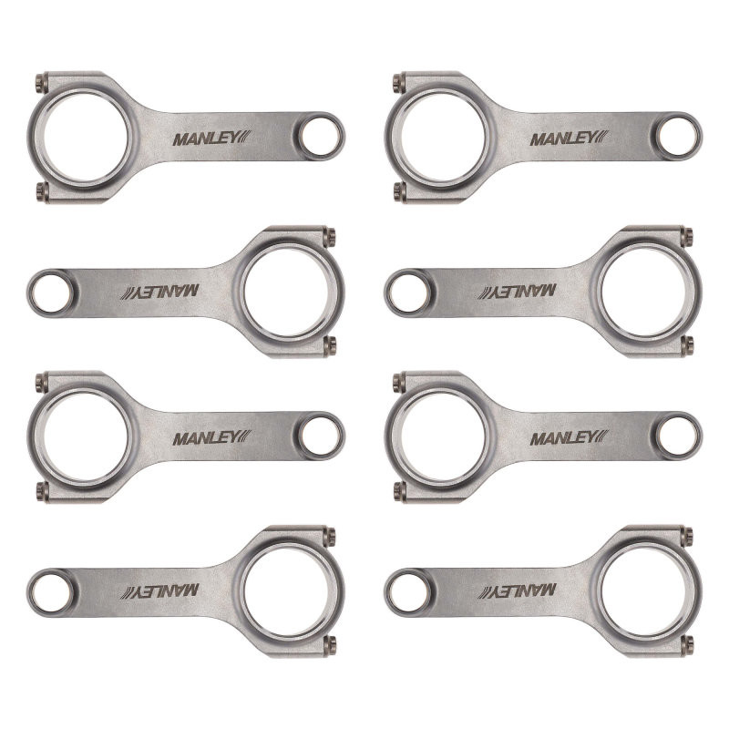 Manley Forged H-Tuff Connecting Rods w. ARP 2000 Bolts - 6.125 - LS / LT Engines