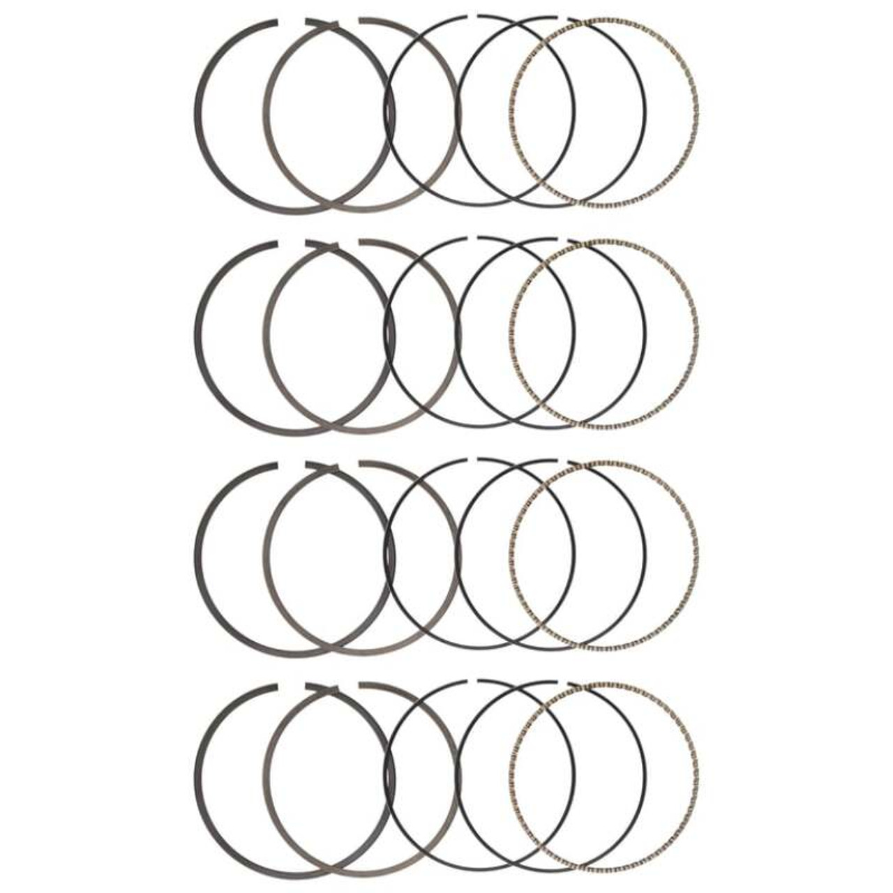 Manley 87.5mm File Fit 1.2mm x1.2mmx2.8mm Standard (7-11lbs) Ring Set - 46875-4