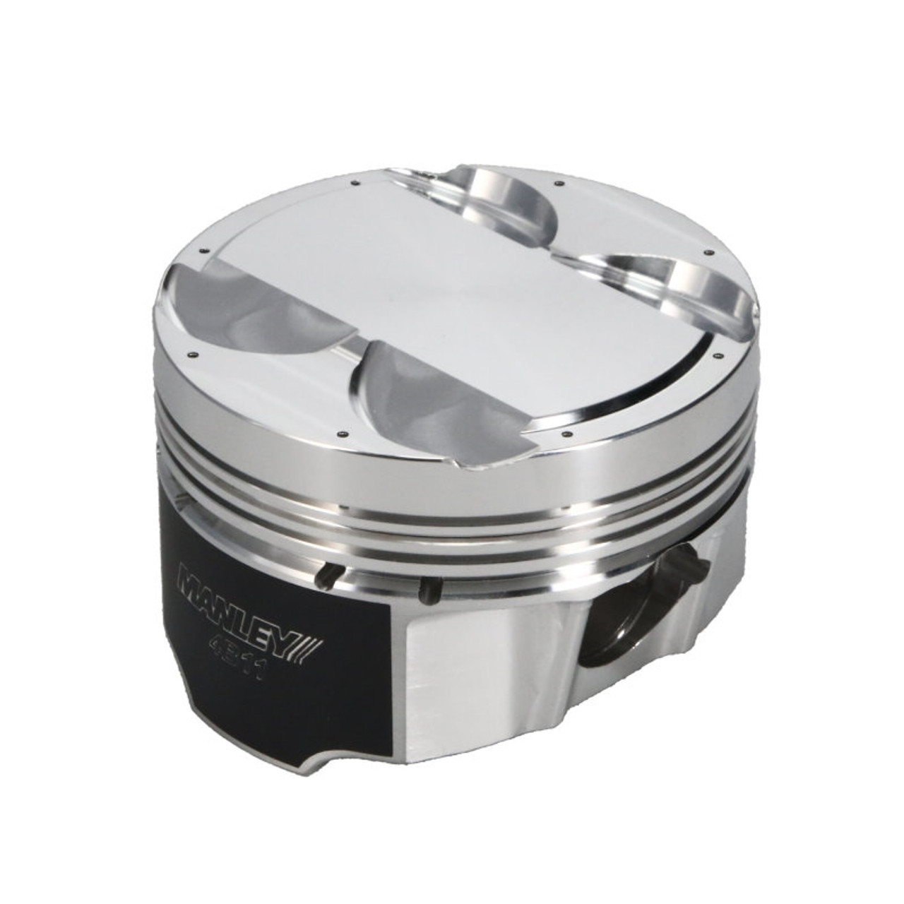 Manley Mitsubishi 4B11 86.5mm Bore 10.0:1 CR +2cc Dome Turbo Tuff Piston Set w/ Rings - 614305CE-4