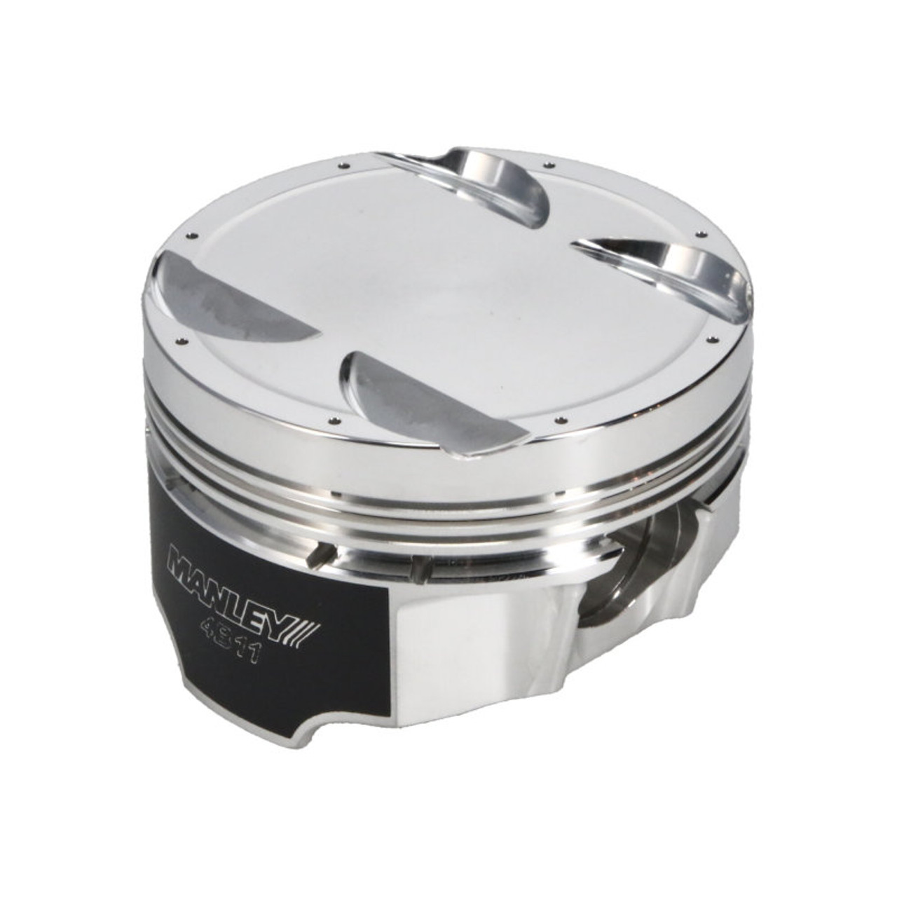 Manley Mitsubishi 4B11 86mm Bore 9.0:1 CR -5cc Dish Turbo Tuff Piston Set w/ Rings - 624300CE-4