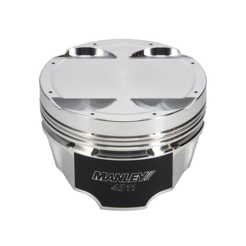 Manley Mitsubishi 4B11 86.5mm Bore 10.0:1 CR -3.5cc Dish Turbo Tuff Piston Set w/ Rings - 624305CE-4