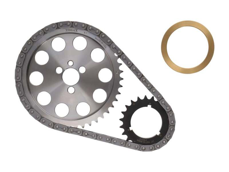 Manley Billet Timing Chain Kit - Small Block Chevrolet - BBC Snout - Brass Shim - 73201