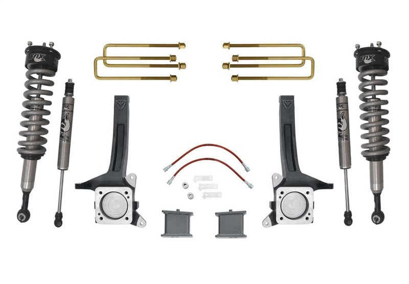 MaxTrac 07- 18 Toyota Tundra 2WD 6in/4in MaxPro Elite Spindle Lift Kit w/FOX Shocks - K886764F