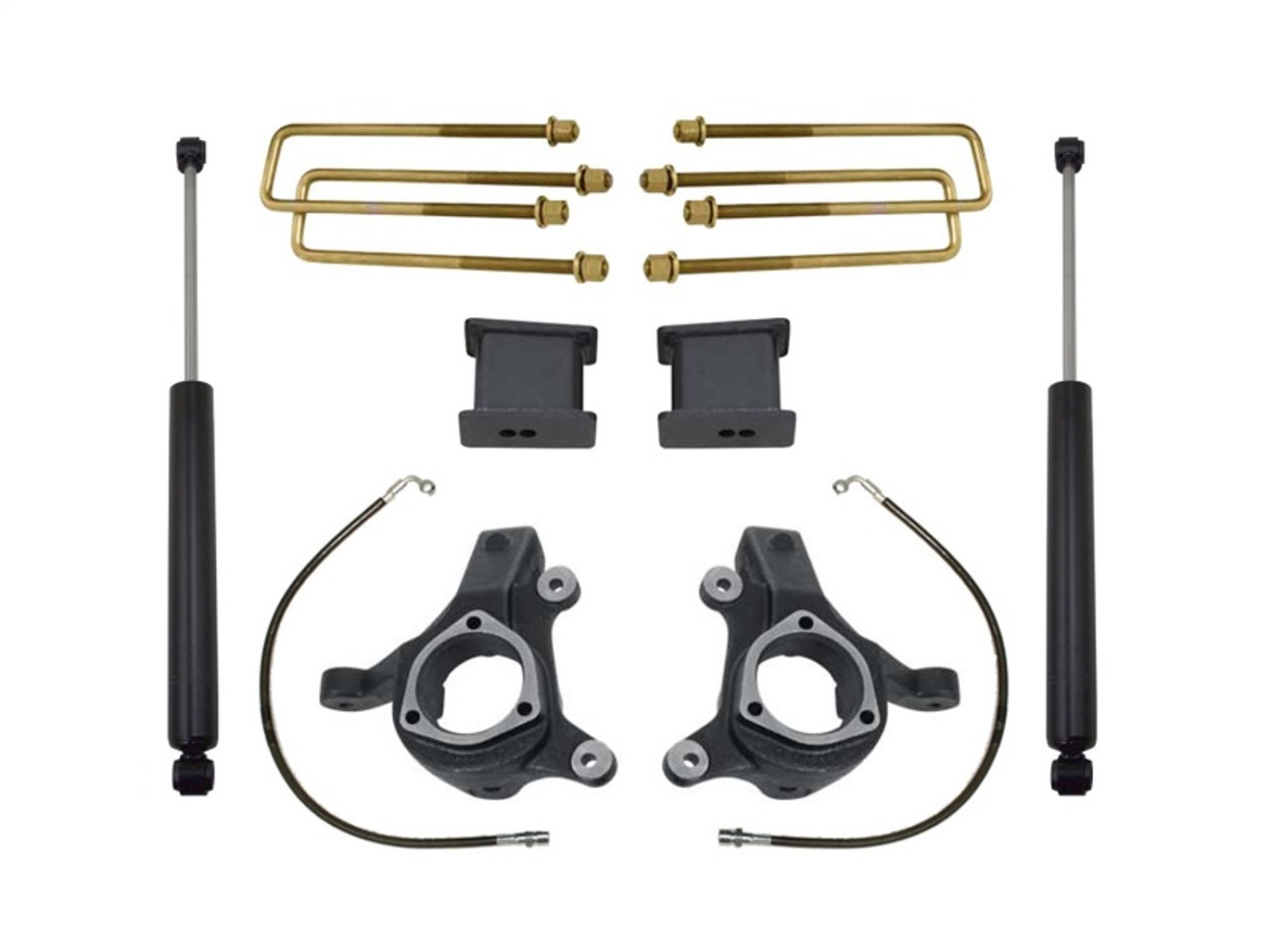 MaxTrac 07-16 GM C1500 2WD w/Cast Steel Susp. 3in/1in Spindle Lift Kit w/MaxTrac Shocks - KS881332