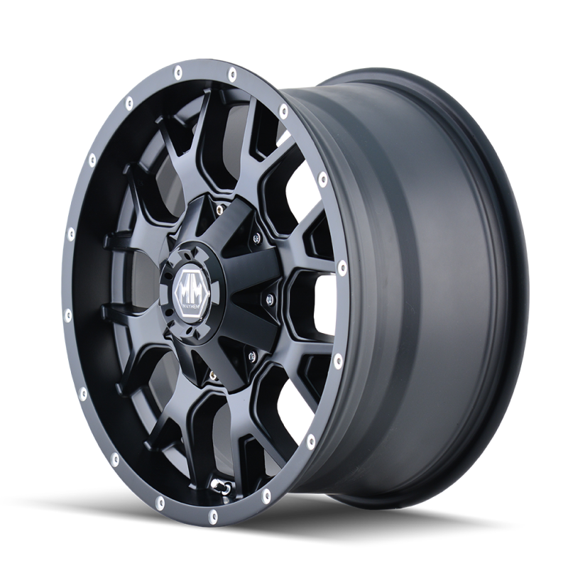 Mayhem 8015 Warrior 18x9 / 6x135 BP / -12mm Offset / 106mm Hub Matte Black Wheel - 8015-8937MB